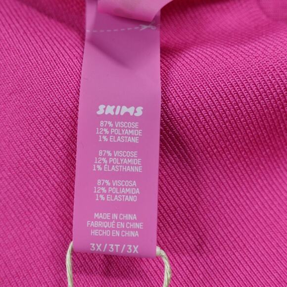Skims Swim Skirt 3X Magenta Mini Shape Swimsuit Coverup Beach Eye Catching - Picture 14 of 16